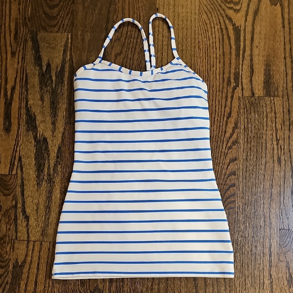 Lululemon Athletica Blue Striped and Purple Block Tank Tops - Lot Of 2 - Picture 3 of 9